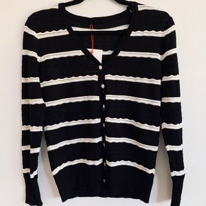 Striped Knit Cardigan